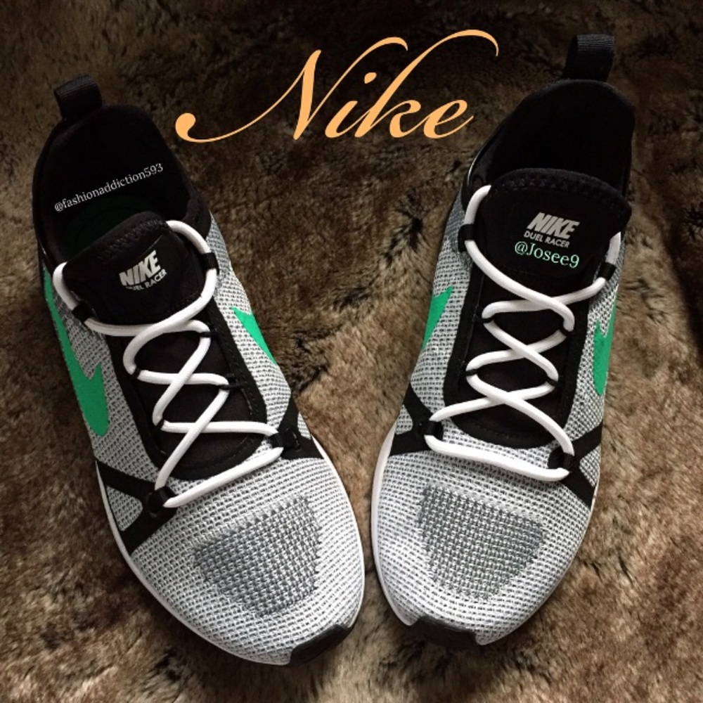 Nike Duel Racer women's black white shoes sneakers - Picture 5 of 5